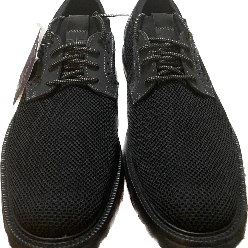 Dockers Einstein Leather & Knit black oxford shoes size 10 Men's $45